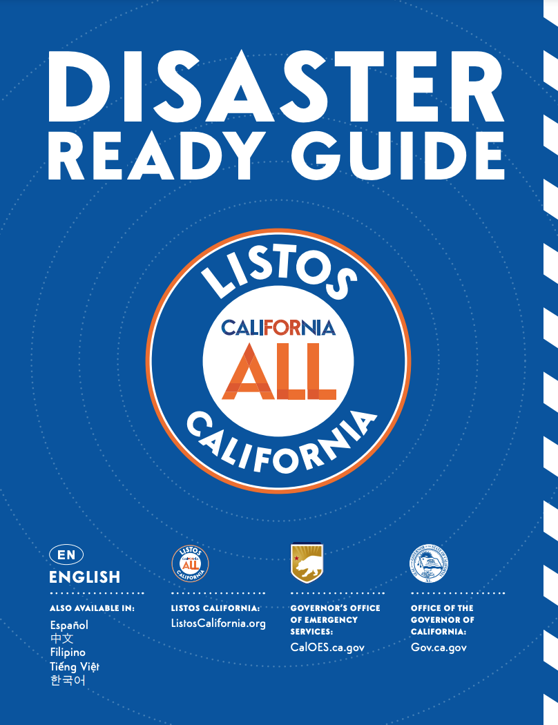 Listos CA Disaster Ready Guide Cover 