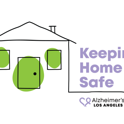 Keeping Home Safe with drawing of a home