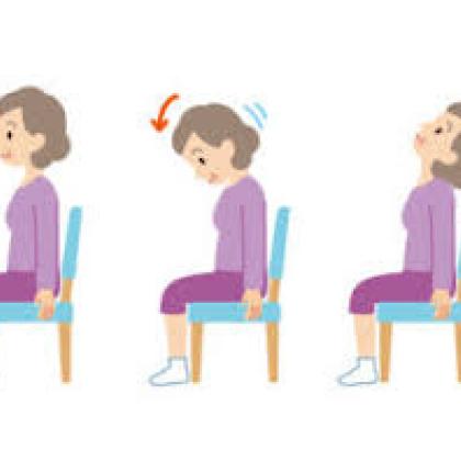 chair yoga pose