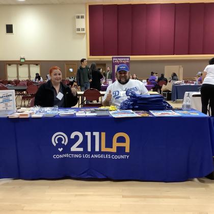 211 Staff at Outreach Event