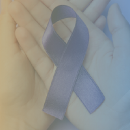 211 LA logo on top right, with gradient colors mixing together. Photo in the middle of hands holding blue bow