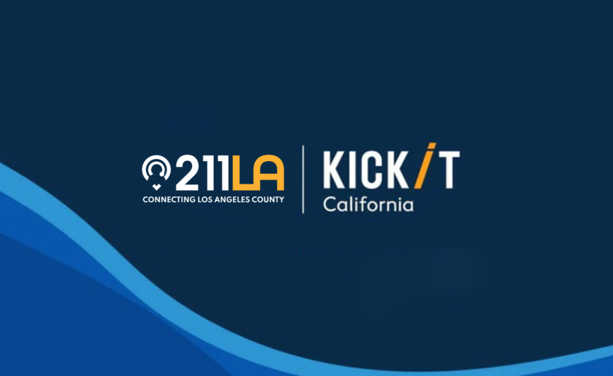 211 LA logo and Kick It California Logo