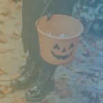 Halloween Yellow and Blue Gradient Image