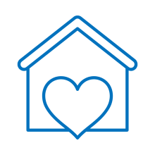 house with a heart in the middle