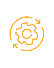 gear turning with arrows circling the gear