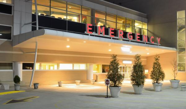 Image of hospital emergency room entrance